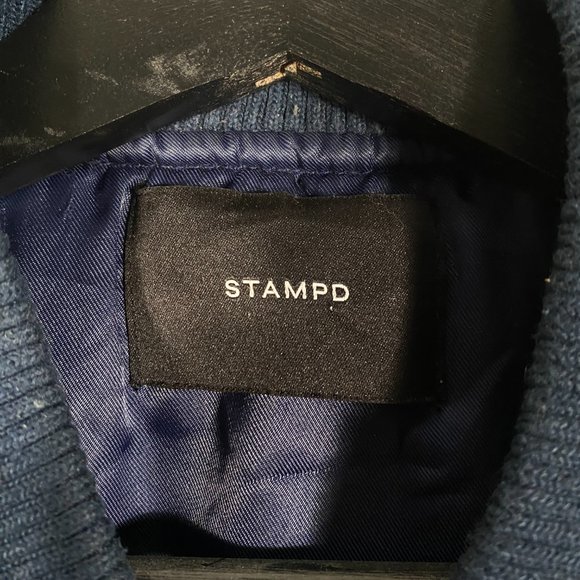 Stampd LA Navy Bondage Bomber Size M - Picture 6 of 8